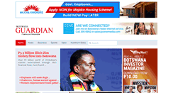 Desktop Screenshot of botswanaguardian.co.bw